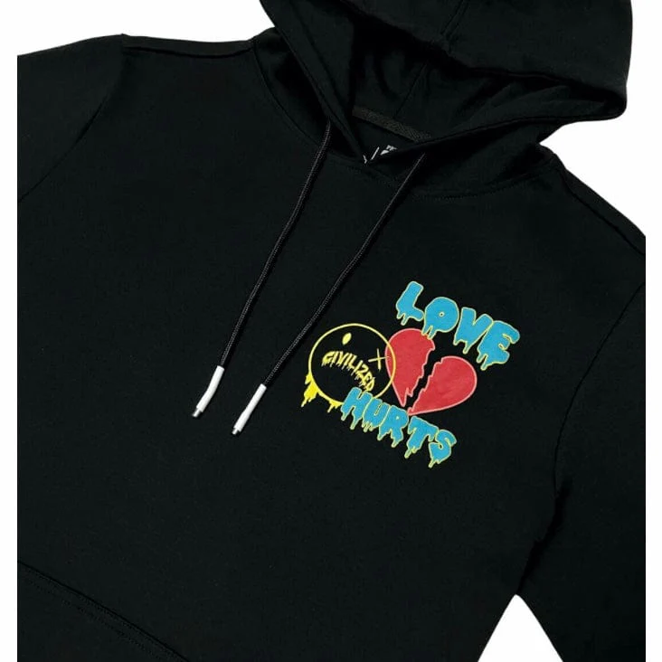 Civilized Love Hurts Hoodie (Black) CV5036 - Image 2