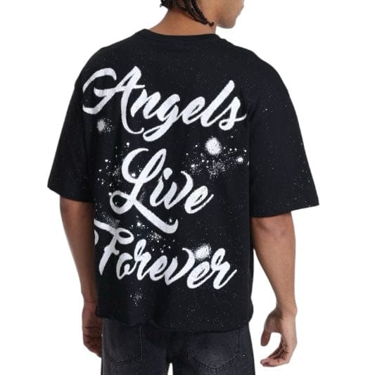 Concept La Angel Forever Boxy Tee (Black) CONT_19 - Image 4