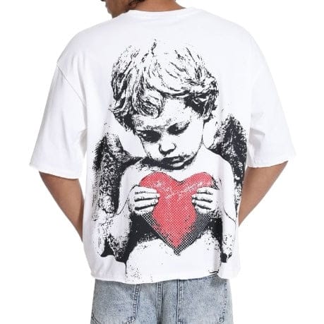 Concept La Angel Heart Boxy Tee (White) CONT_18 - Image 4