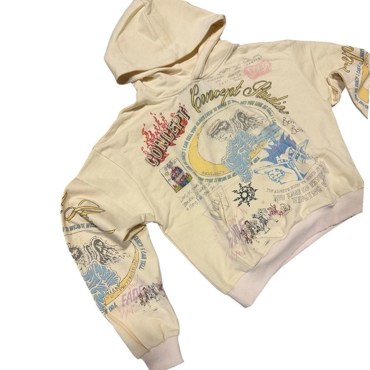 Concept La Studio Hoodie (Cream) CHOODY-13 - Image 2