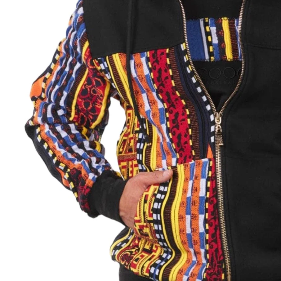 Coogi Brilliant Brights Fleece Zip Hoodie (Black) CG-KT-011 - Image 5