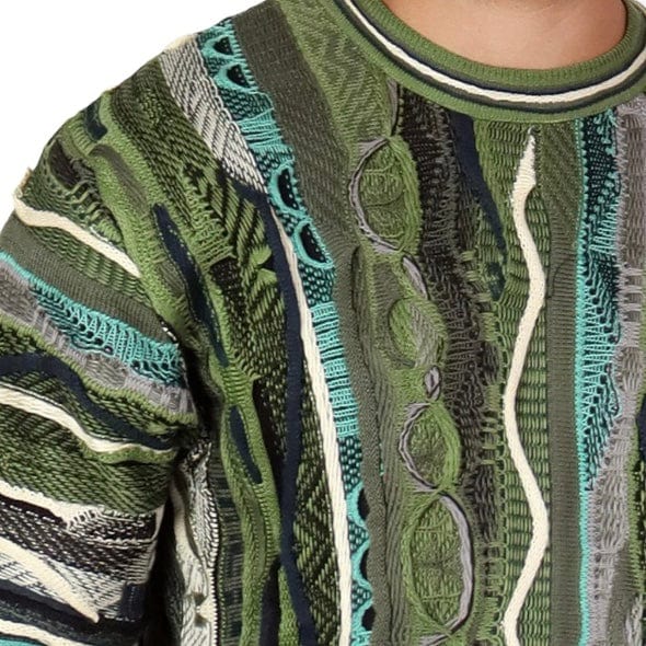 Coogi Melbourne Crewneck (Olive Multi) C24205 - Image 4