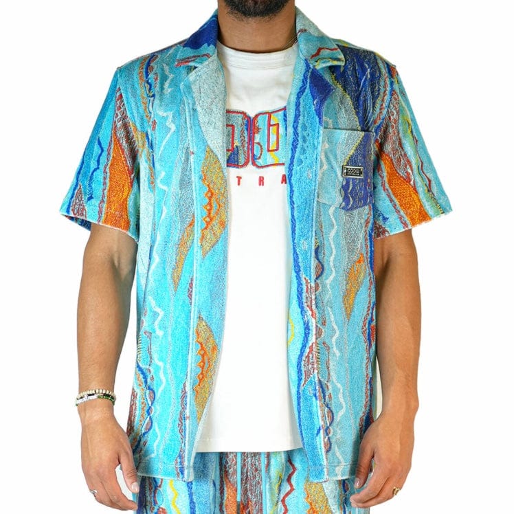 Coogi Oceanport Terry Short Sleeve Sleeved Shirt (Multi Brights) CG-KT-019 - Image 6