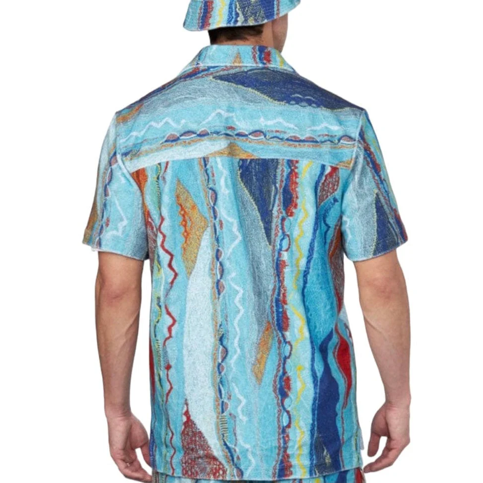 Coogi Oceanport Terry Short Sleeve Sleeved Shirt (Multi Brights) CG-KT-019 - Image 7