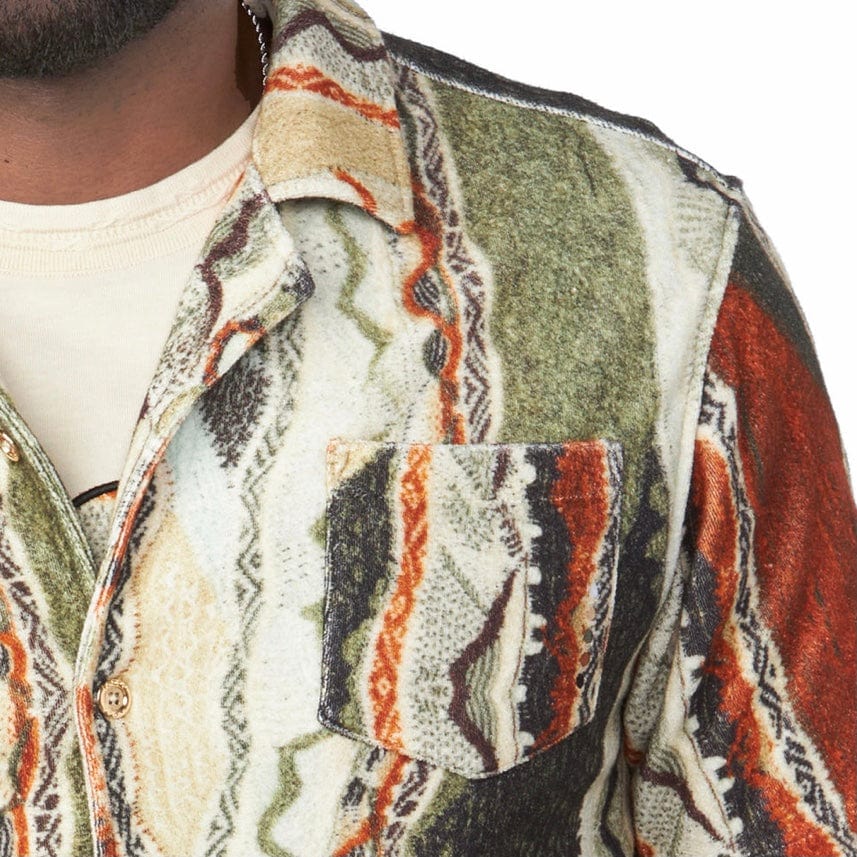 Coogi Taos Terry Short Sleeved Shirt (Multi Neutral) CG-KT-018 - Image 2