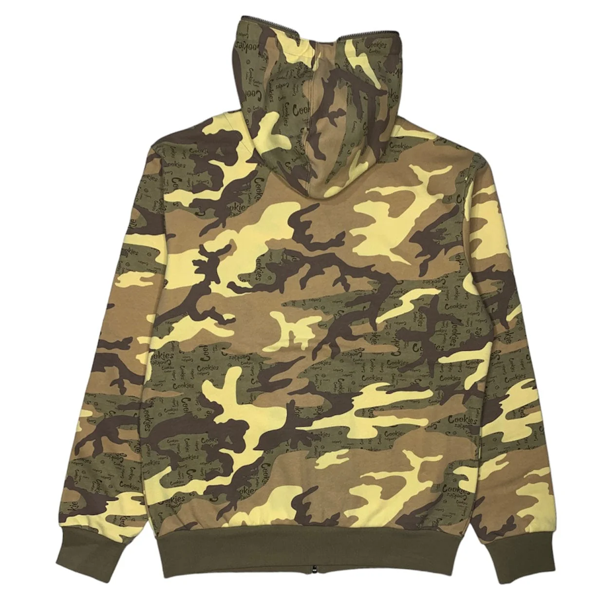 Cookies Across The Board Fleece Camo Full Zip Hoodie (Tan) 1562H6500 - Image 2