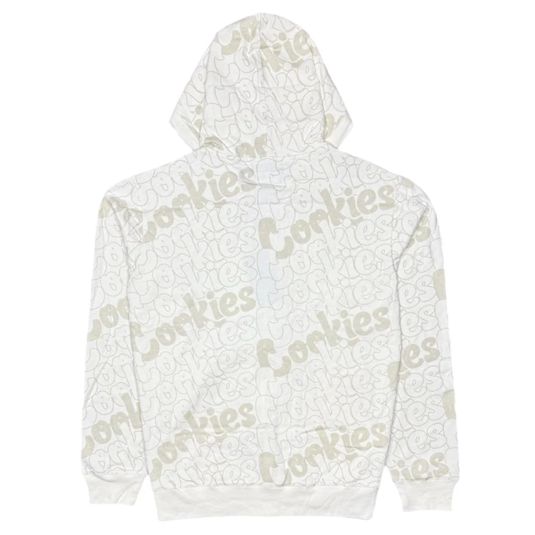 Cookies All Over Print Zip-Up Hoodie (Cream) 15587458 - Image 2