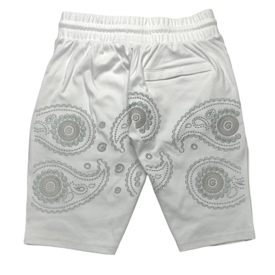Cookies Casablanca Interlock Jersey Sweat Shorts (White) 1557B5875 - Image 2