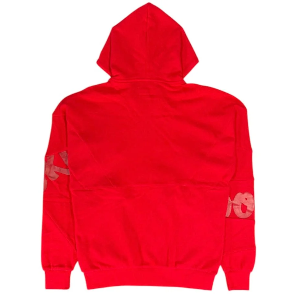 Cookies Geometric Button-Up Hoodie (Red) 1556H5639 - Image 2