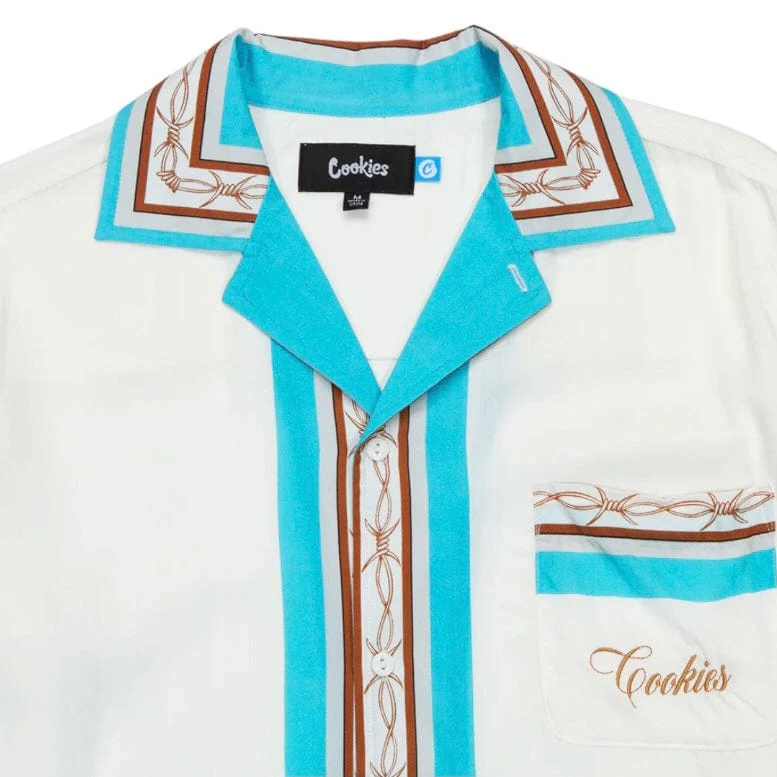 Cookies Havana Chopo Button up Woven Shirt (Off White) CM242WST04 - Image 2