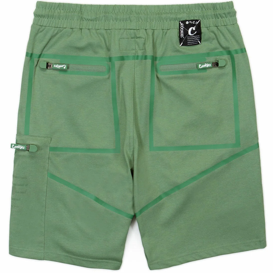 Cookies Key Largo Dri Fit Jersey Short (Light Olive) CM232BKS08 - Image 2