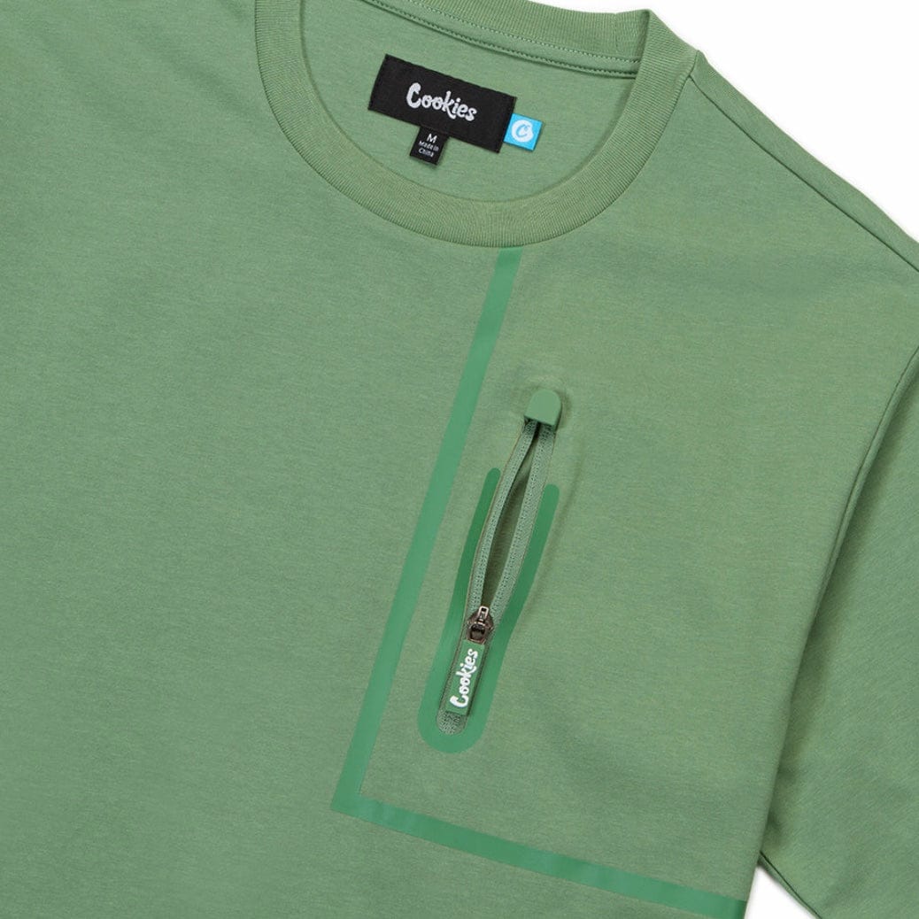 Cookies Key Largo Dri Fit Jersey SS Pocket Knit (Light Olive) CM232KST14 - Image 3