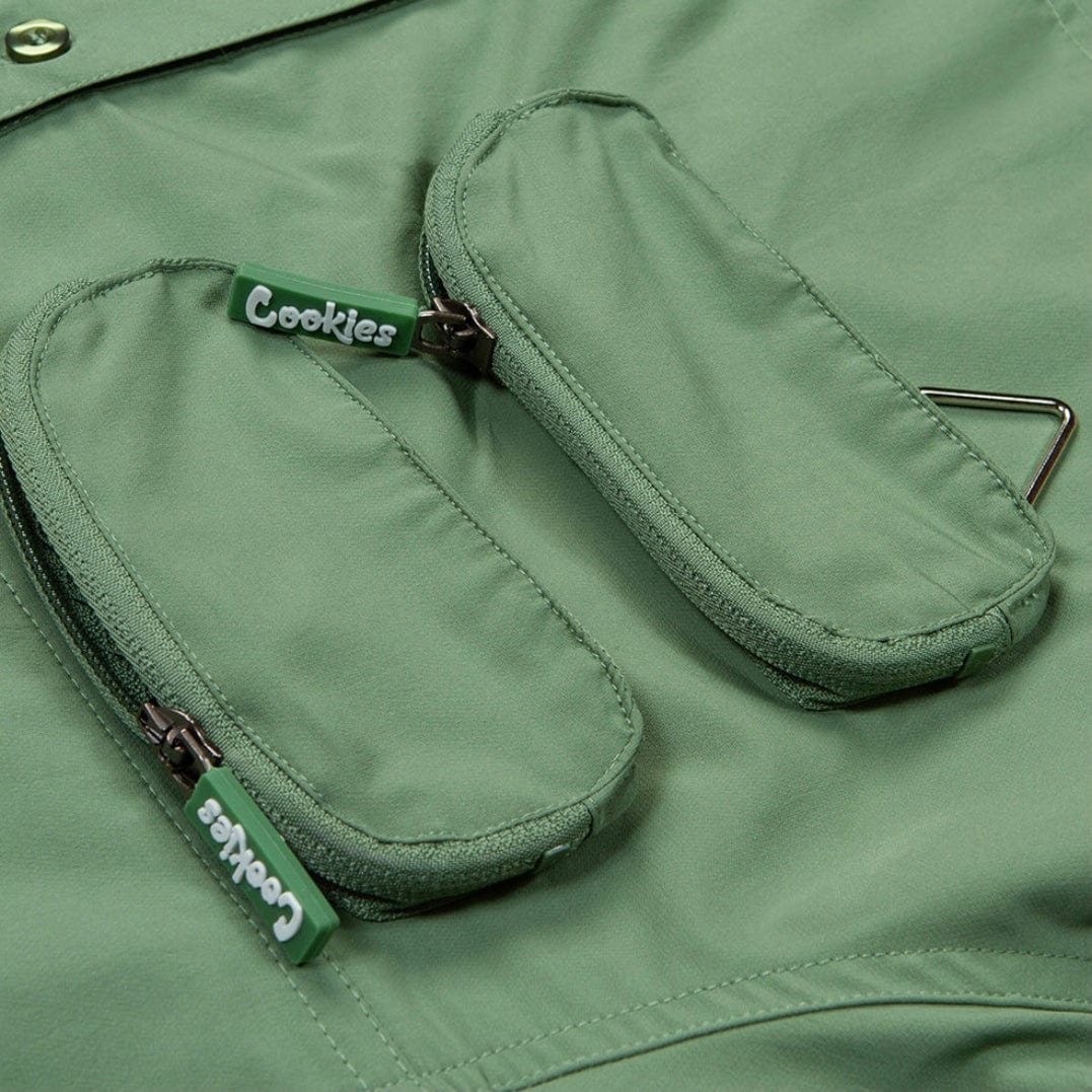 Cookies Key Largo SS Woven Shirt (Light Olive) CM232WST03 - Image 5