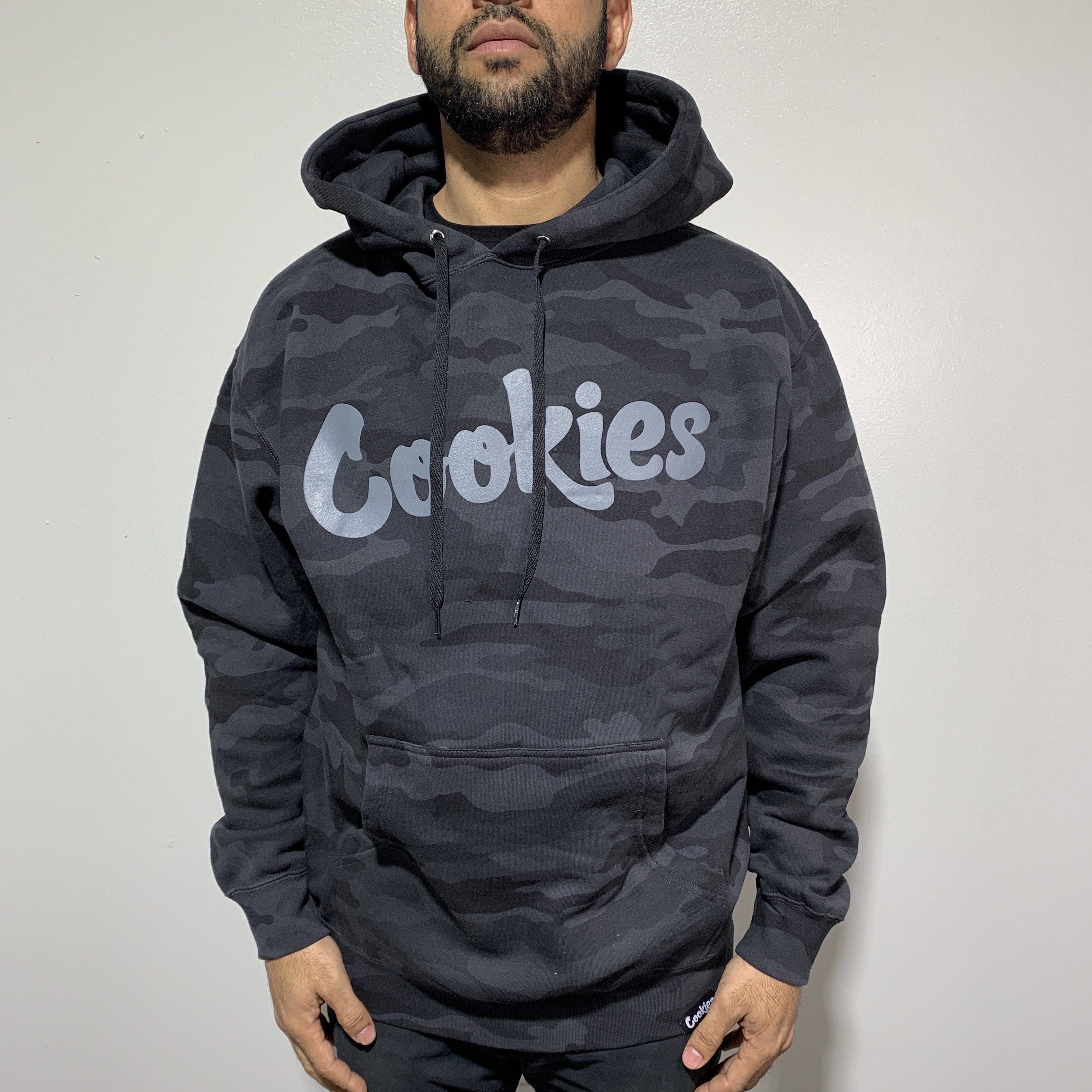 Cookies Original Mint Fleece Hoody (Black Camo/Charcoal) - Image 3