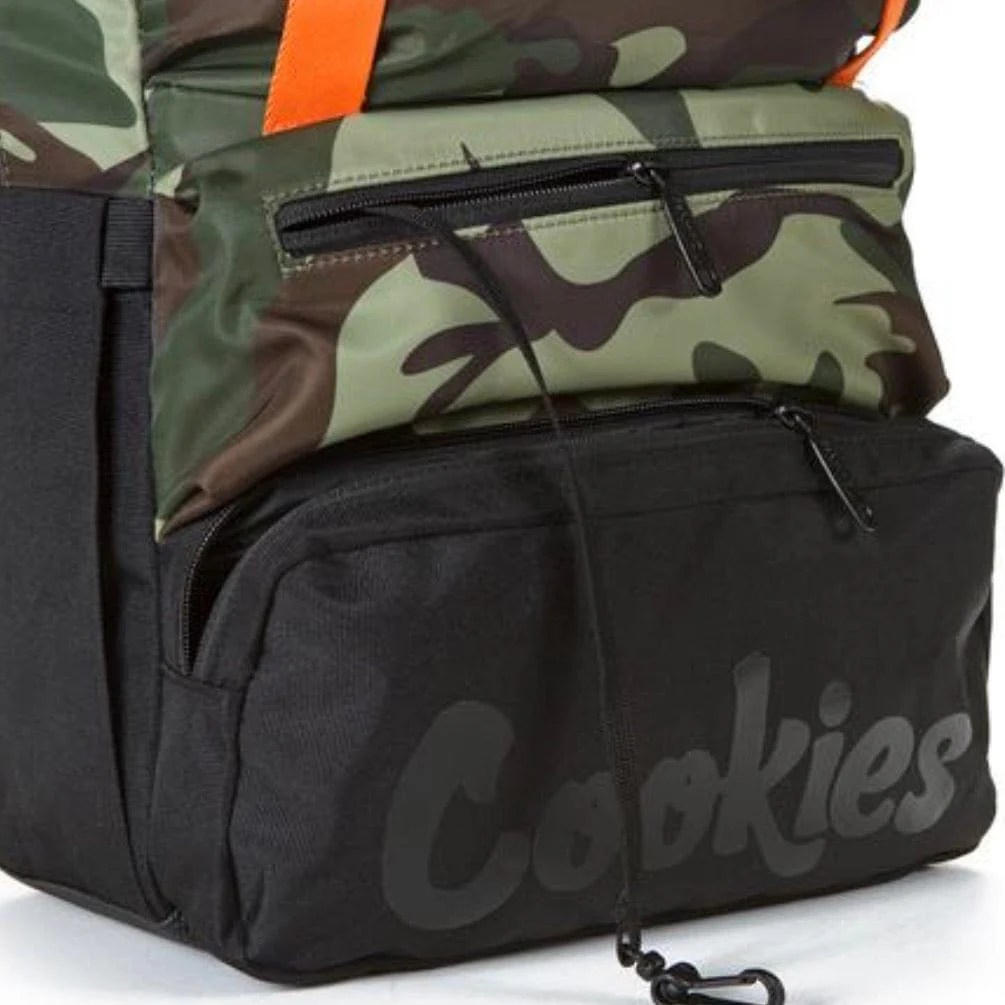 Cookies Parks Utility Sateen Bomber Nylon Backpack (Olive Camo) - Image 2