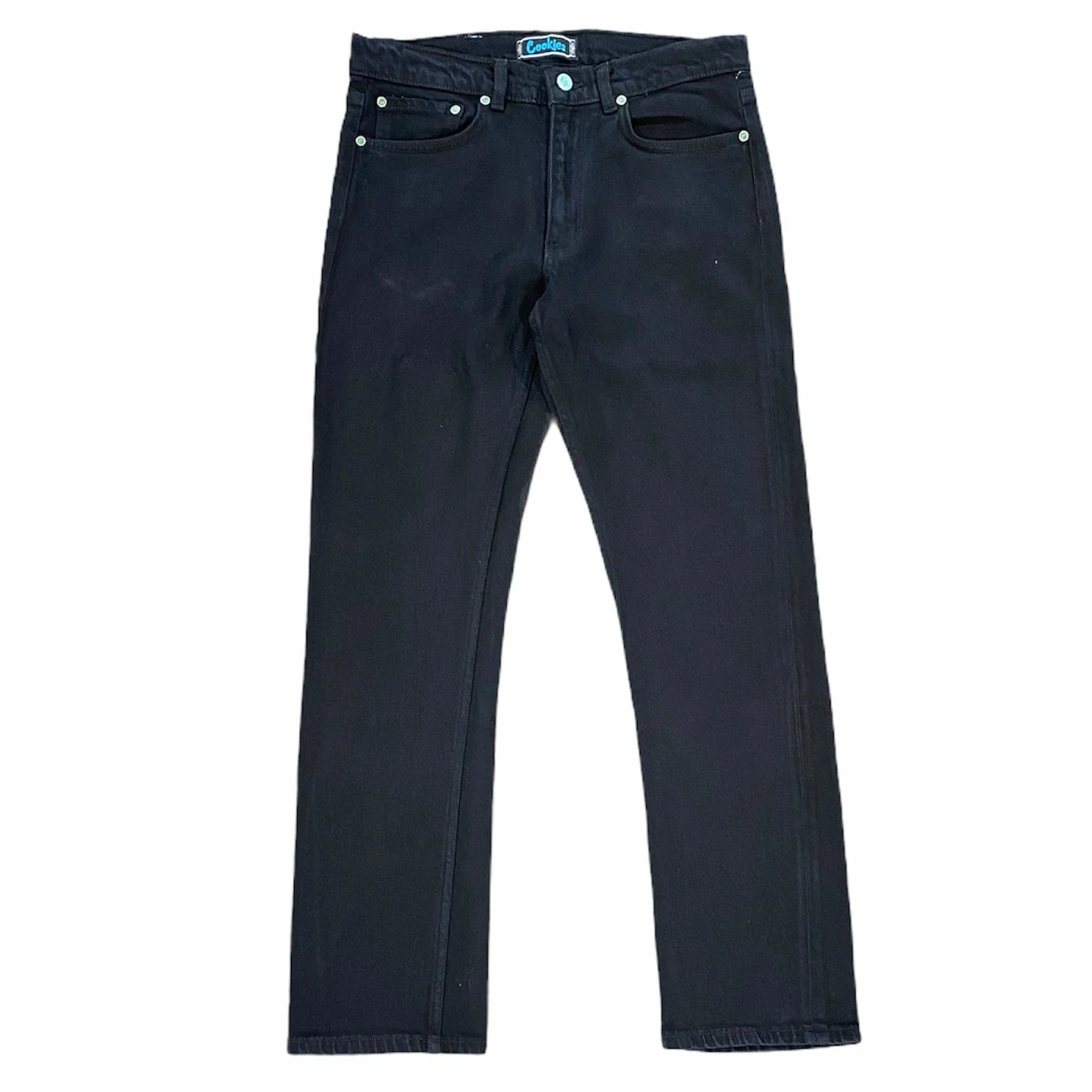 Cookies Relaxed Fit 5 Pocket Denim Jeans (Black) 1550B4862