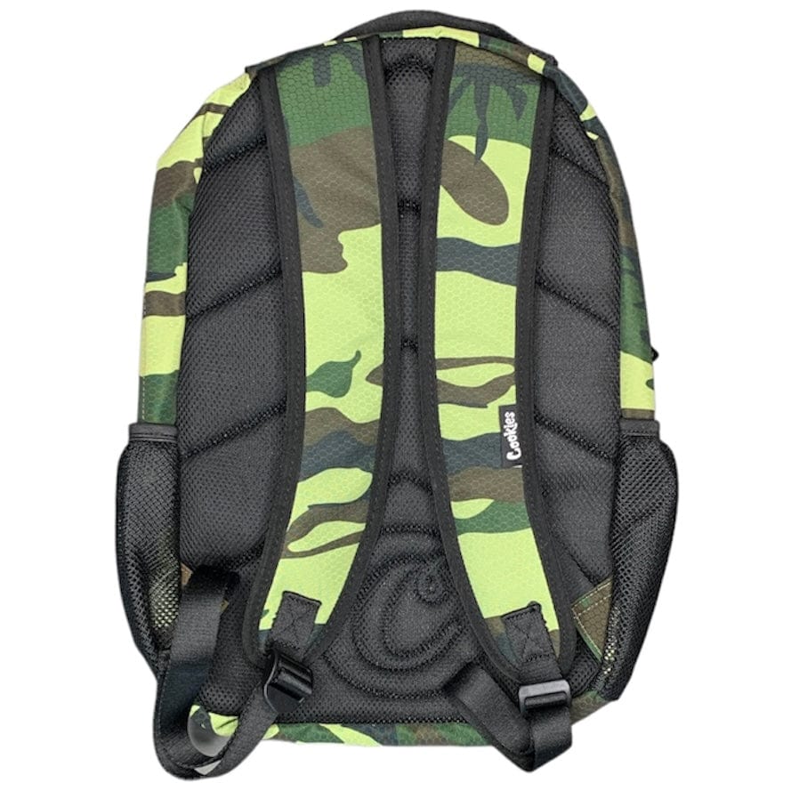 Cookies Ripstop Nylon Backpack (Green Camo/Red) - Image 2