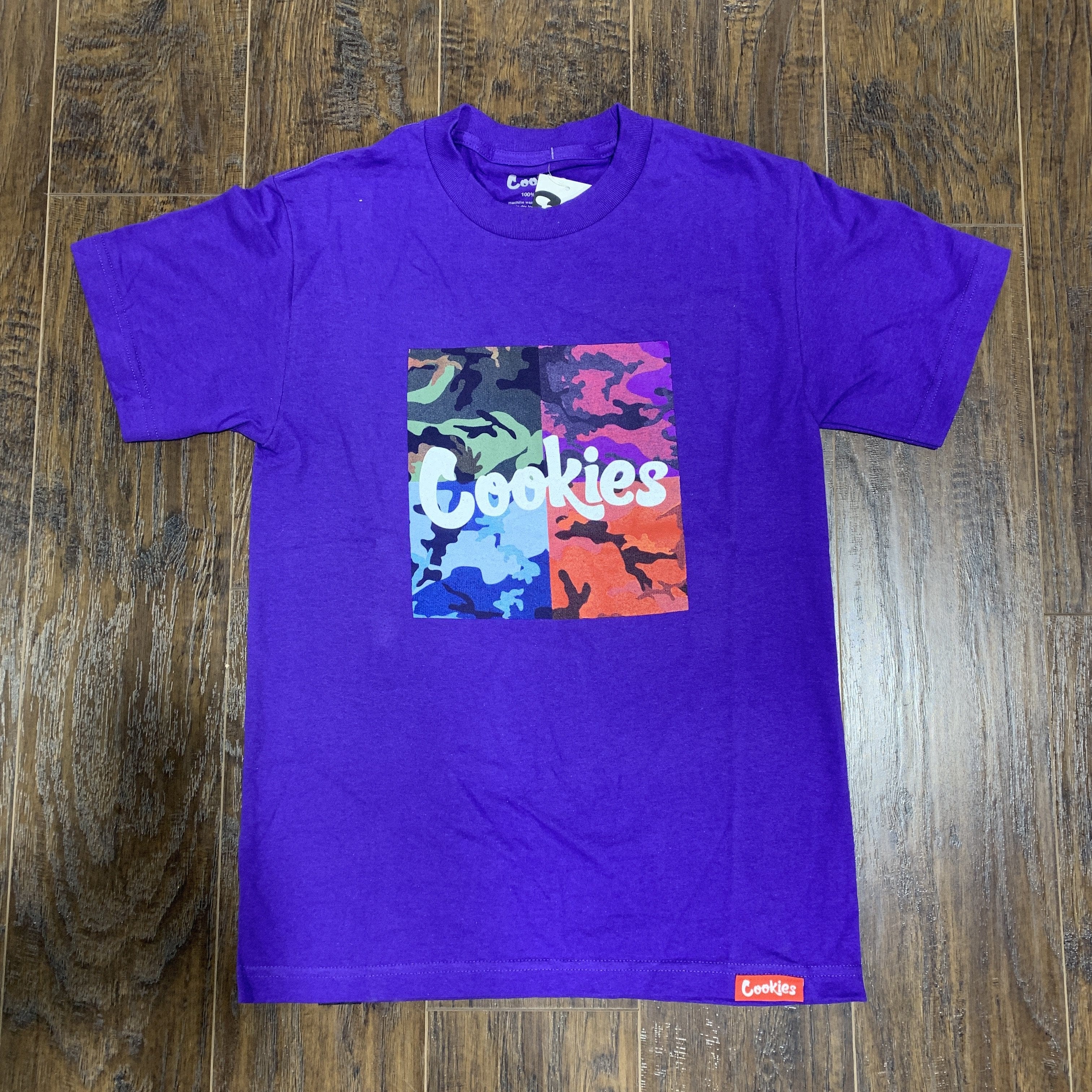 Cookies T Shirt Battalion Multi Camo Purple - Image 2