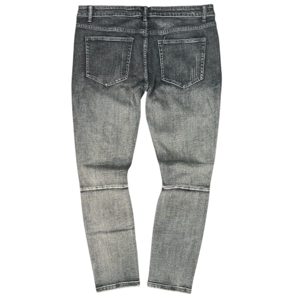 Cooper 9 507 "Show Down" Graphic Jeans (Dark Gray) - Image 2