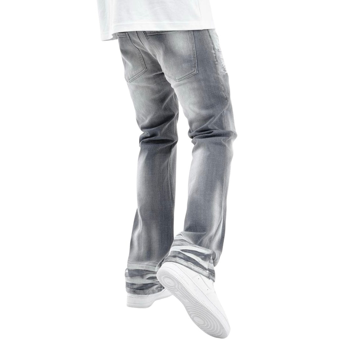 Copper Rivet Flare Fit Denim Jean (Gray) 533018-GY - Image 6