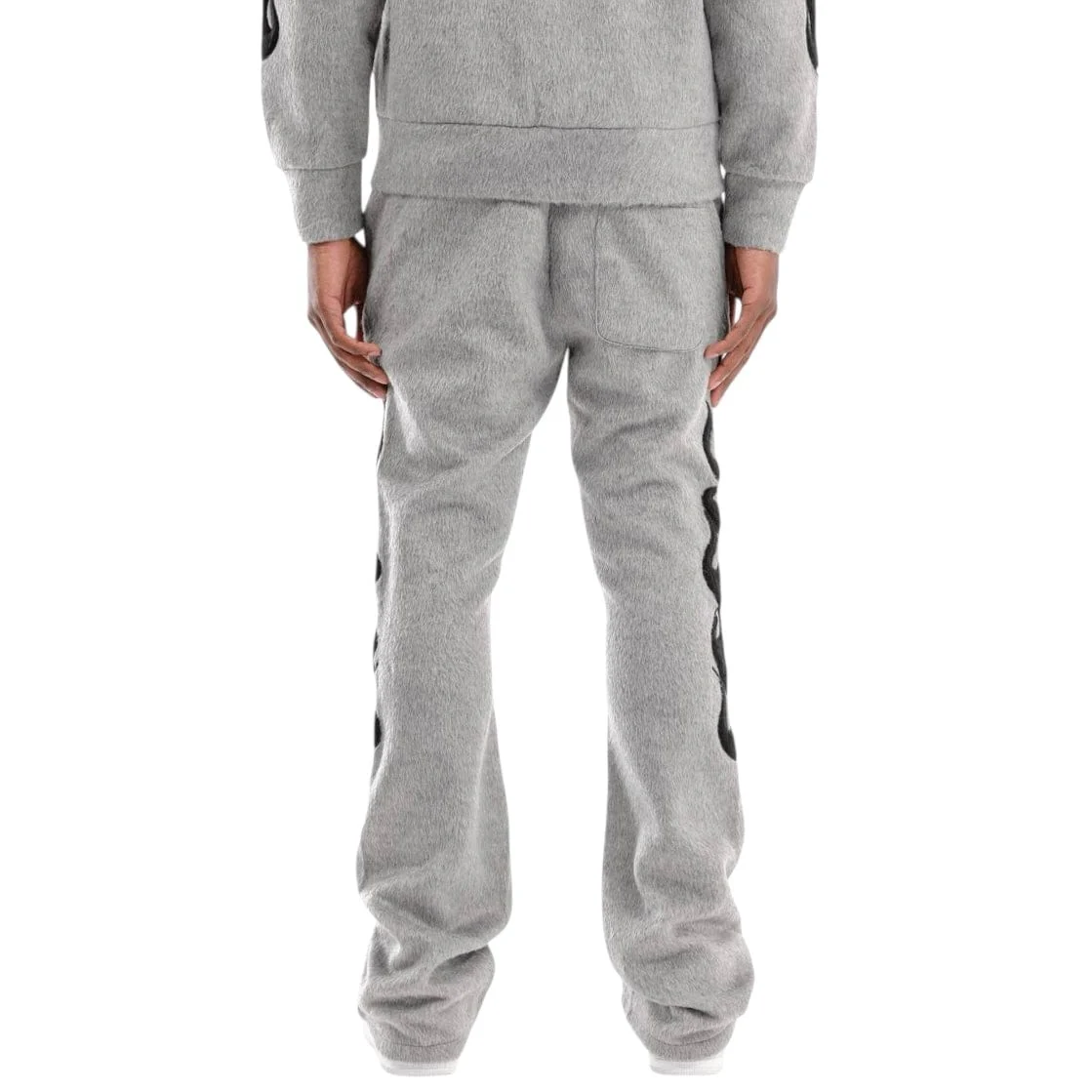 Copper Rivet Pearled Mohair Full Zip Hoodie & Pants Set (Gray) - Image 9