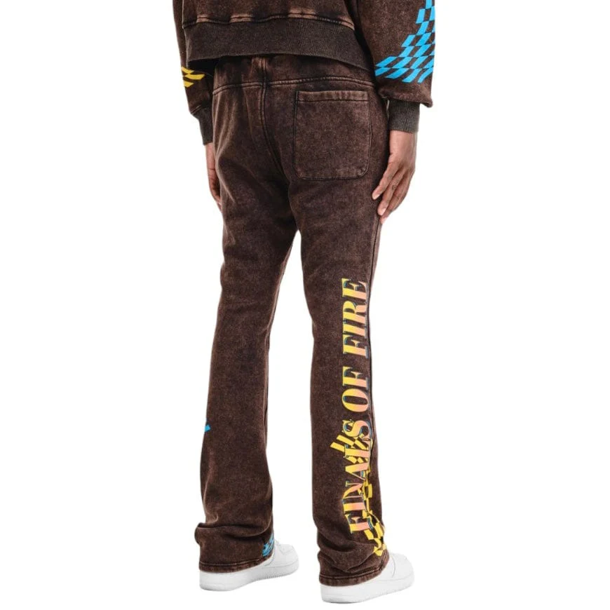 Copper Rivet Racing Stacked Pants (Black) 431583-BK - Image 3