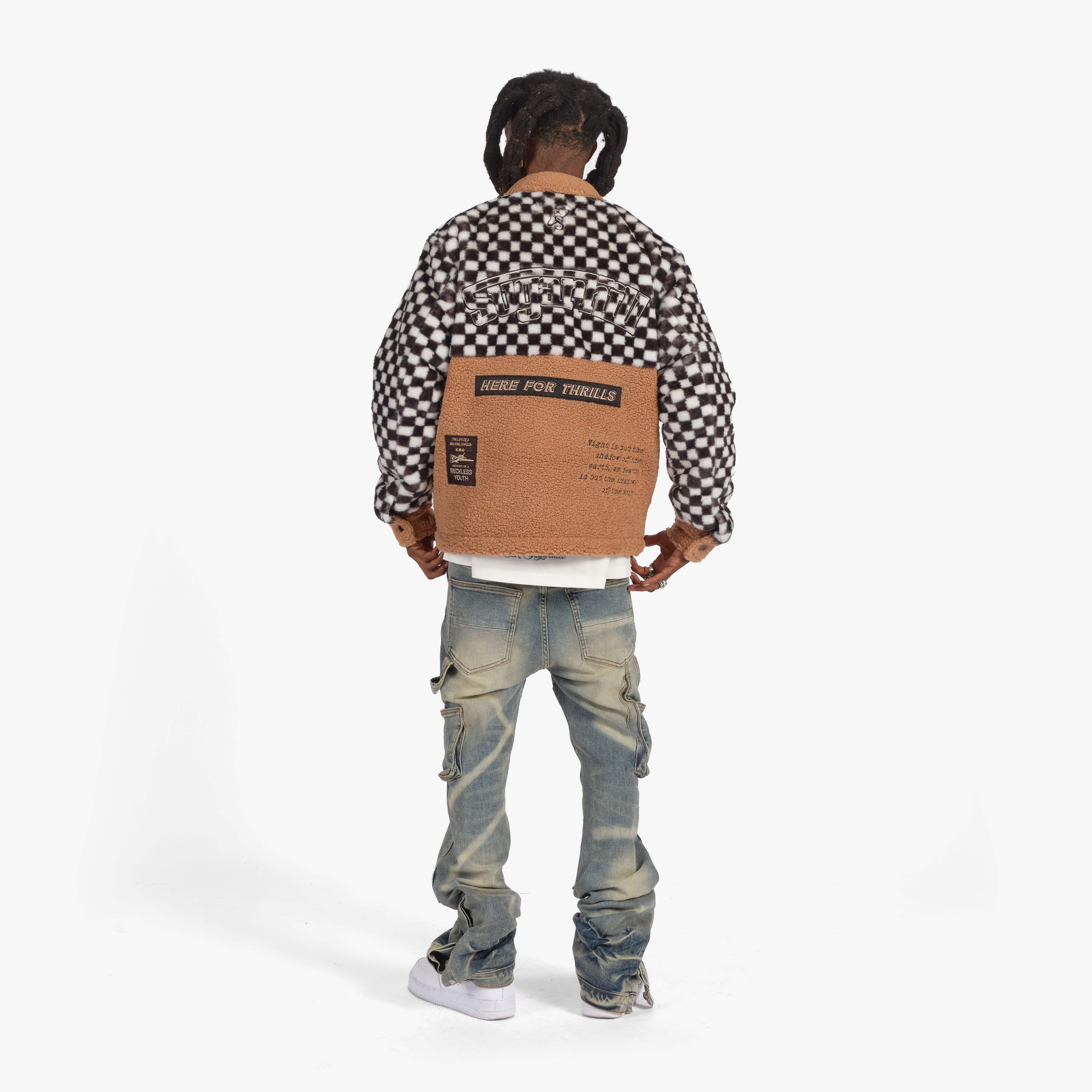"Cottonwood" Sherpa Jacket (brown) - Image 8