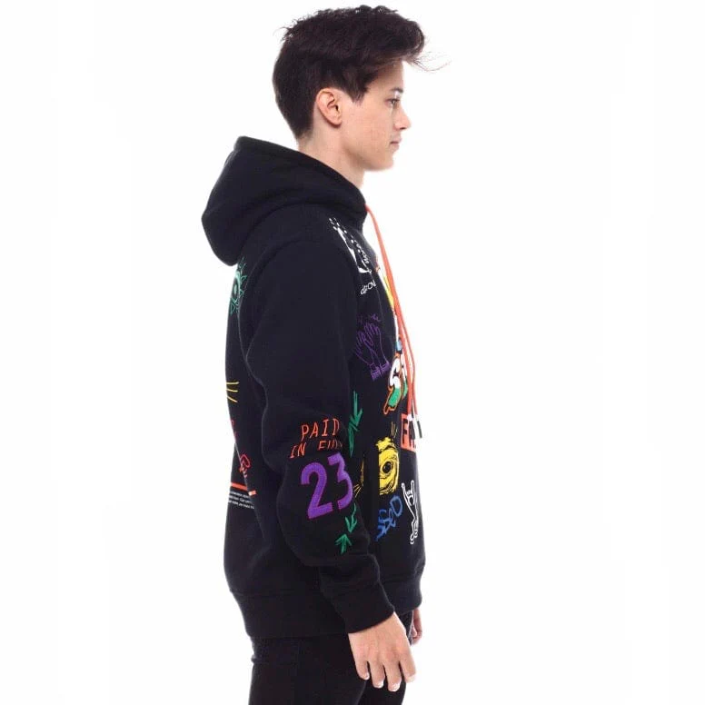 Create 2mrw Keep Life Simple Fleece Hoodie (Black) CF0210 - Image 3