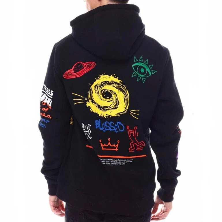 Create 2mrw Keep Life Simple Fleece Hoodie (Black) CF0210 - Image 4