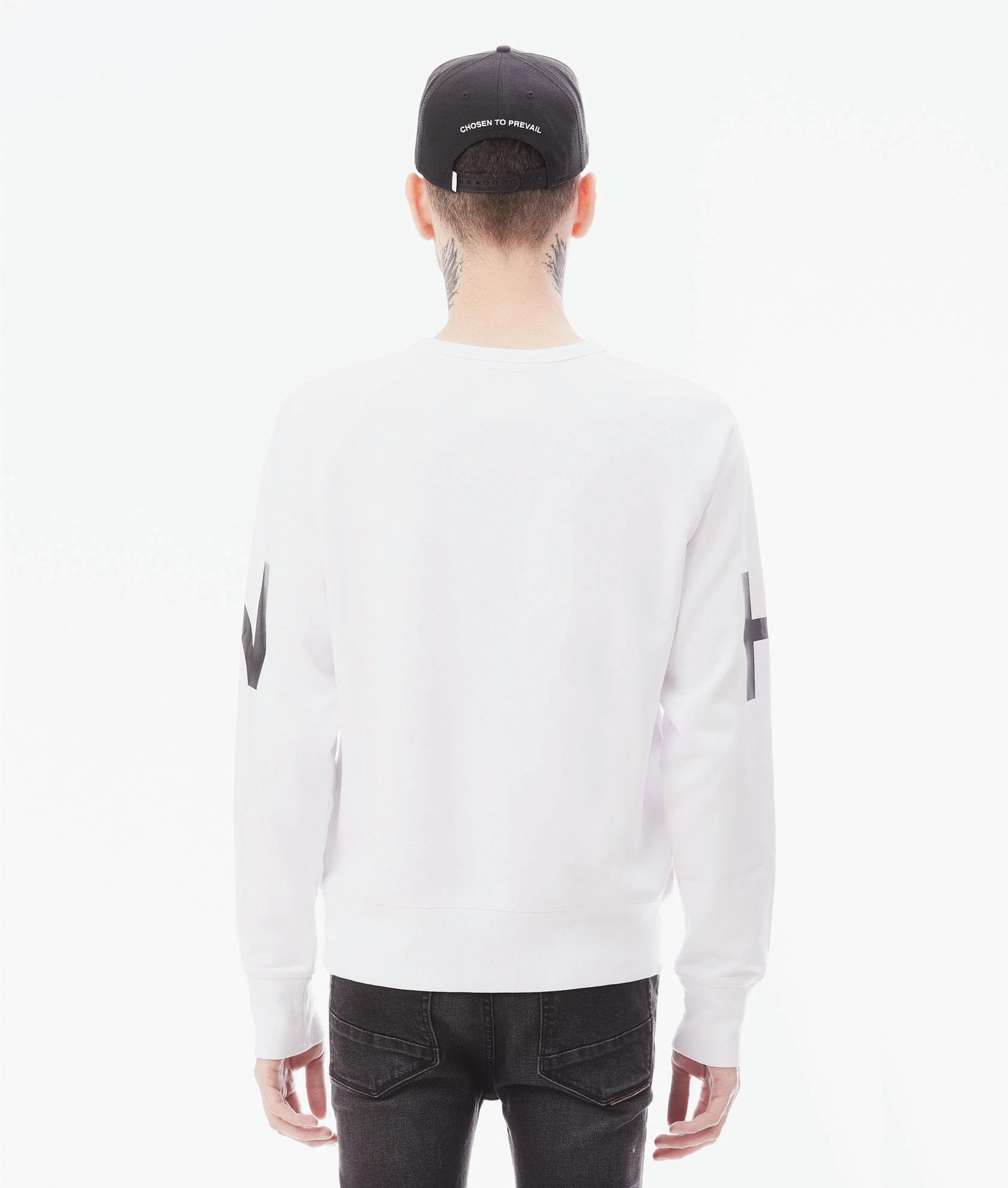 CREW NECK SWEATSHIRT IN WHITE - Image 4