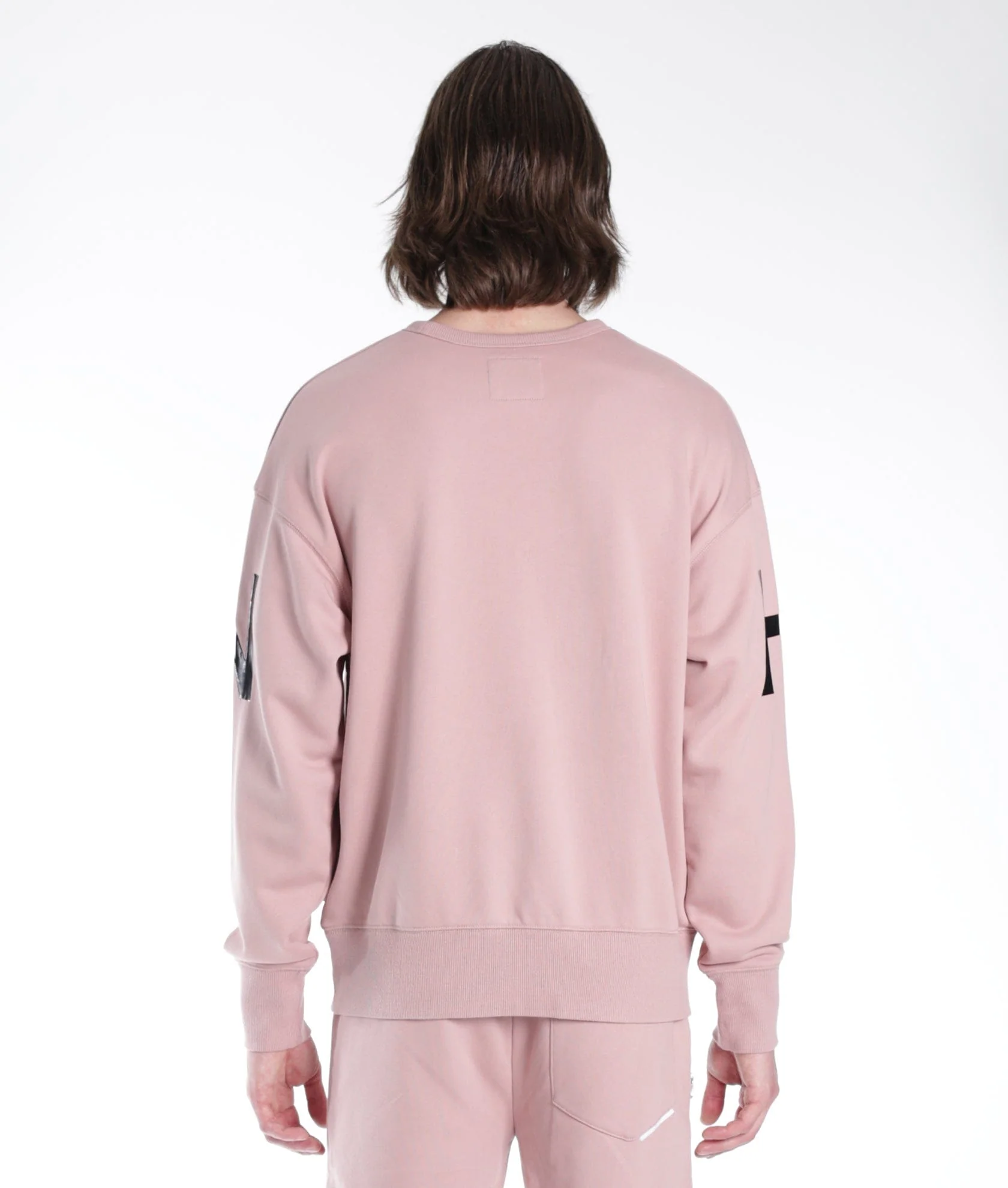 CREW SWEATSHIRT IN DUSTY PINK - Image 3