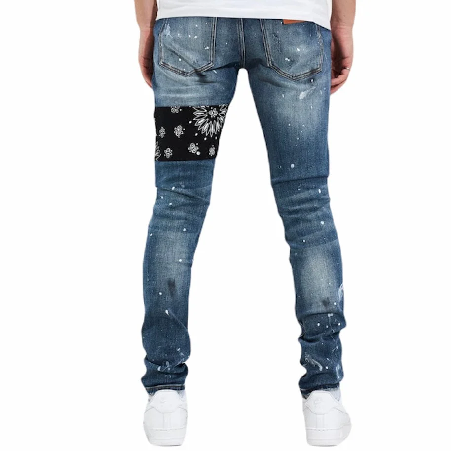 Crysp Castor Denim (Blue Patchwork) CRYSPF121-115 - Image 4