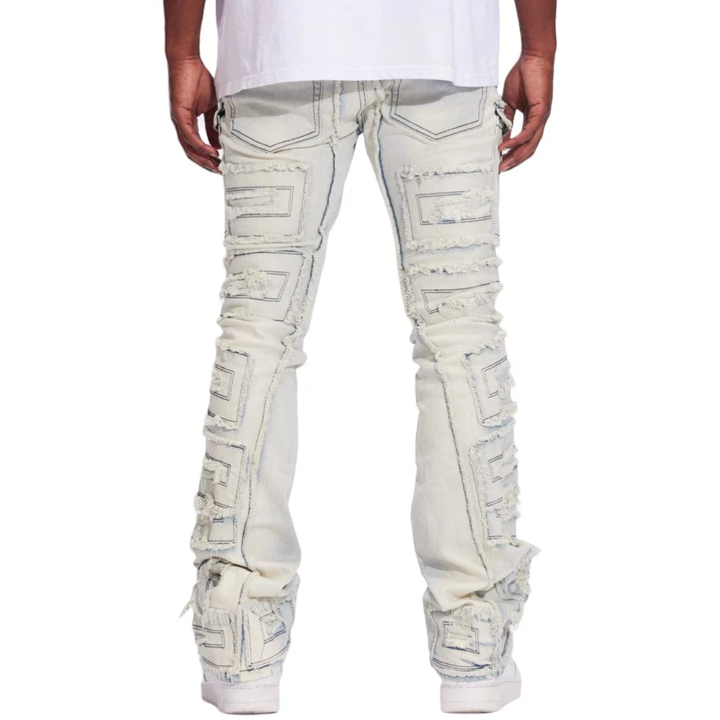 Crysp Fray Cargo Flare Denim (Vintage Acid) CRYF24-126 - Image 3