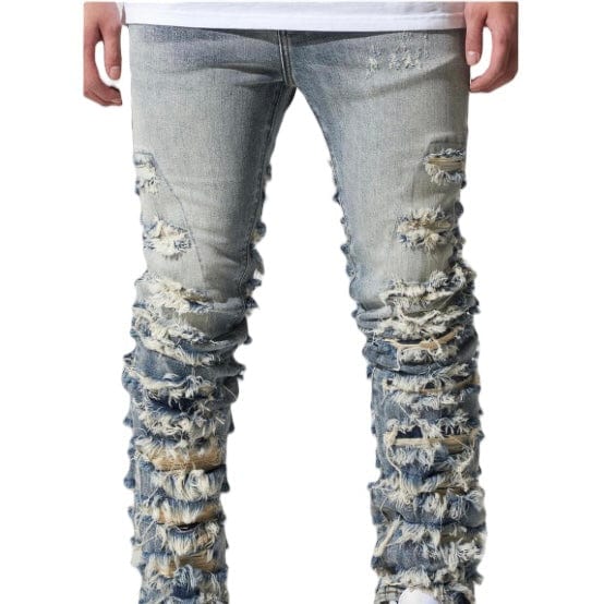 Crysp Fray Stacked Denim (Indigo) CRYSPF123-06 - Image 2