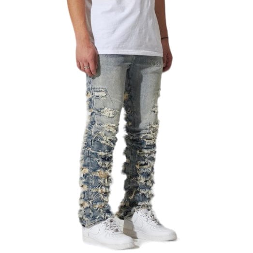 Crysp Fray Stacked Denim (Indigo) CRYSPF123-06 - Image 3