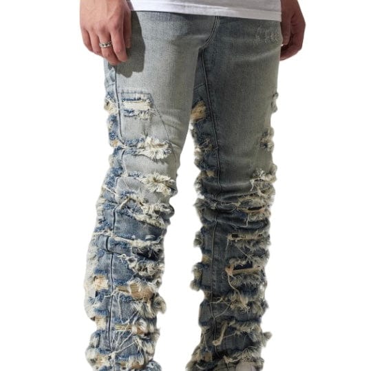 Crysp Fray Stacked Denim (Indigo) CRYSPF123-06 - Image 4