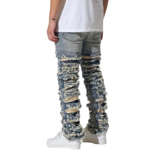 Crysp Fray Stacked Denim (Indigo) CRYSPF123-06 - Image 6