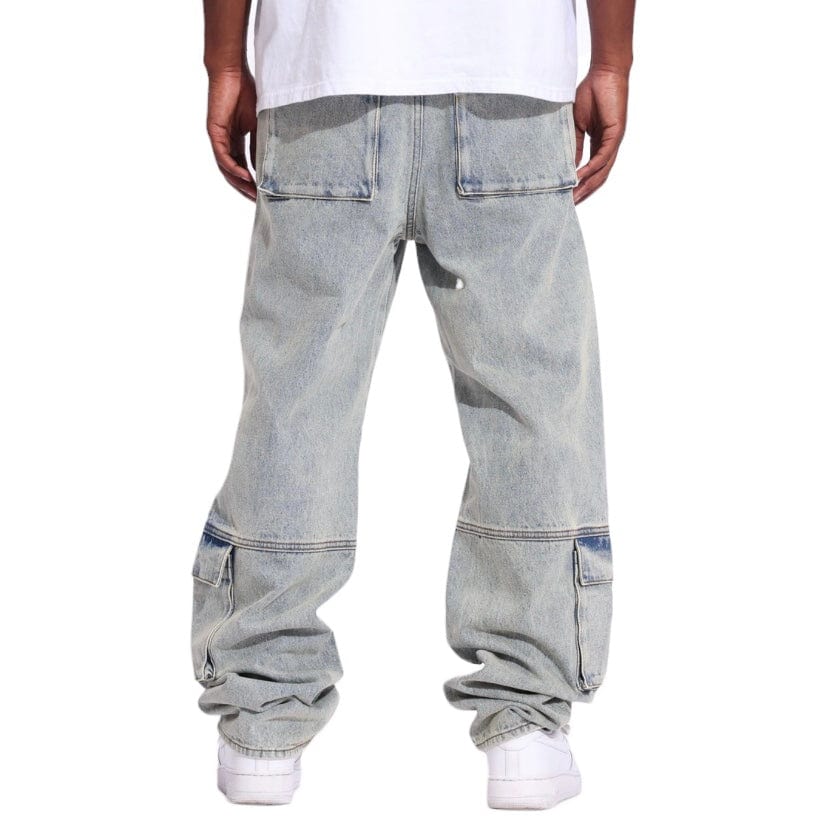 Crysp Freddie Cargo Denim (Light Bleach) CRYSP25-107 - Image 3