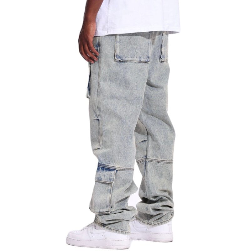 Crysp Freddie Cargo Denim (Light Bleach) CRYSP25-107 - Image 4