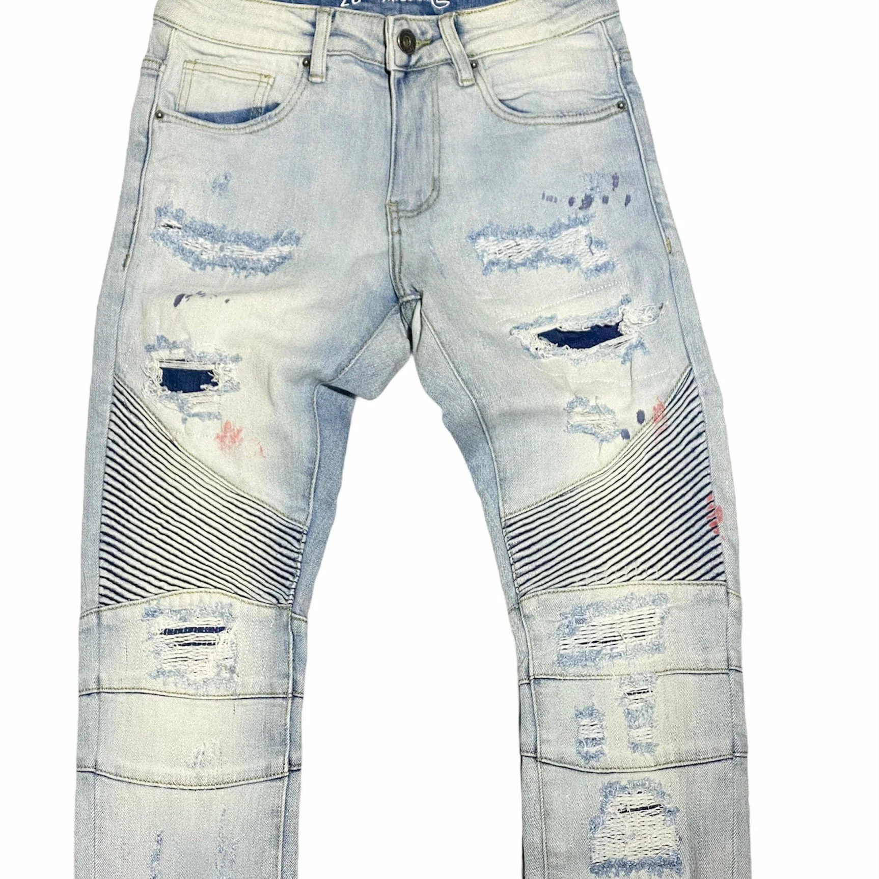 Crysp Light Patchwork Denim (Light Blue Patchwork) CRYSPSP121-104 - Image 2
