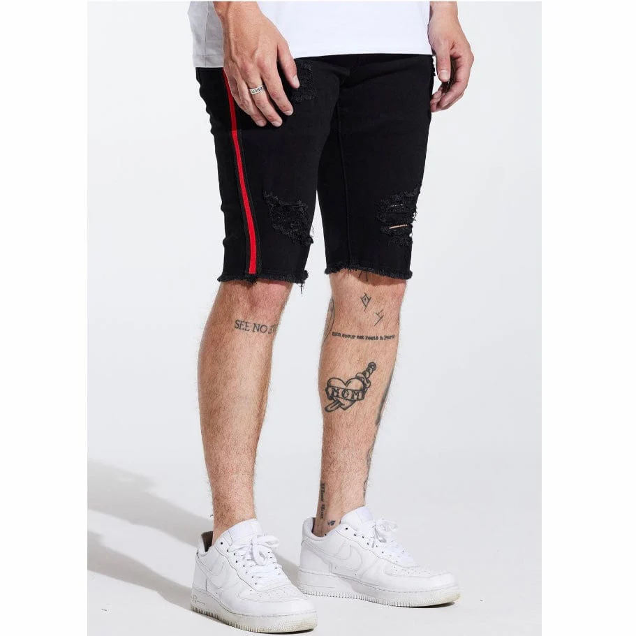Crysp Line Stripe Shorts (Black) CRYSPSP221-131 - Image 3
