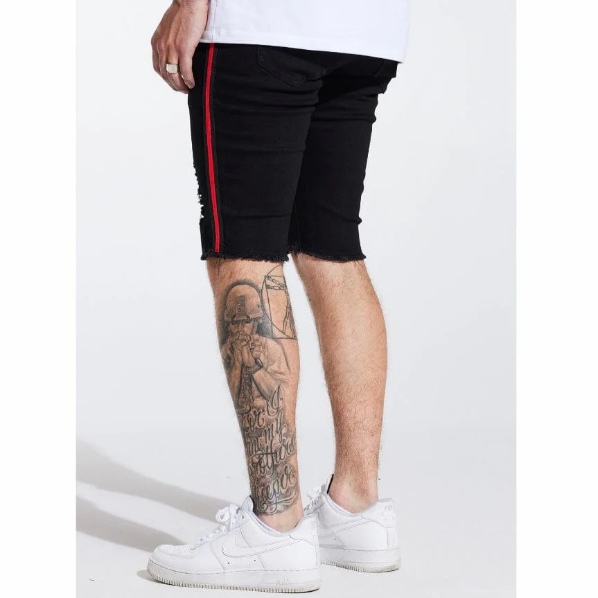 Crysp Line Stripe Shorts (Black) CRYSPSP221-131 - Image 7
