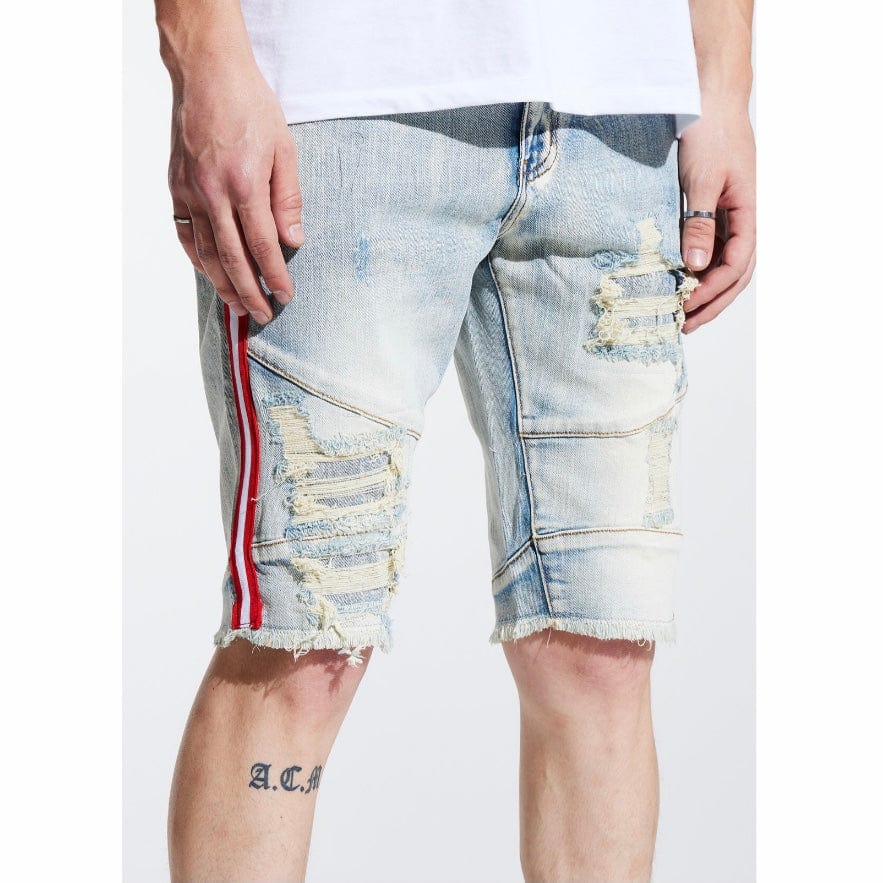 Crysp Line Stripe Shorts (Light Blue) CRYSPSP221-132 - Image 4
