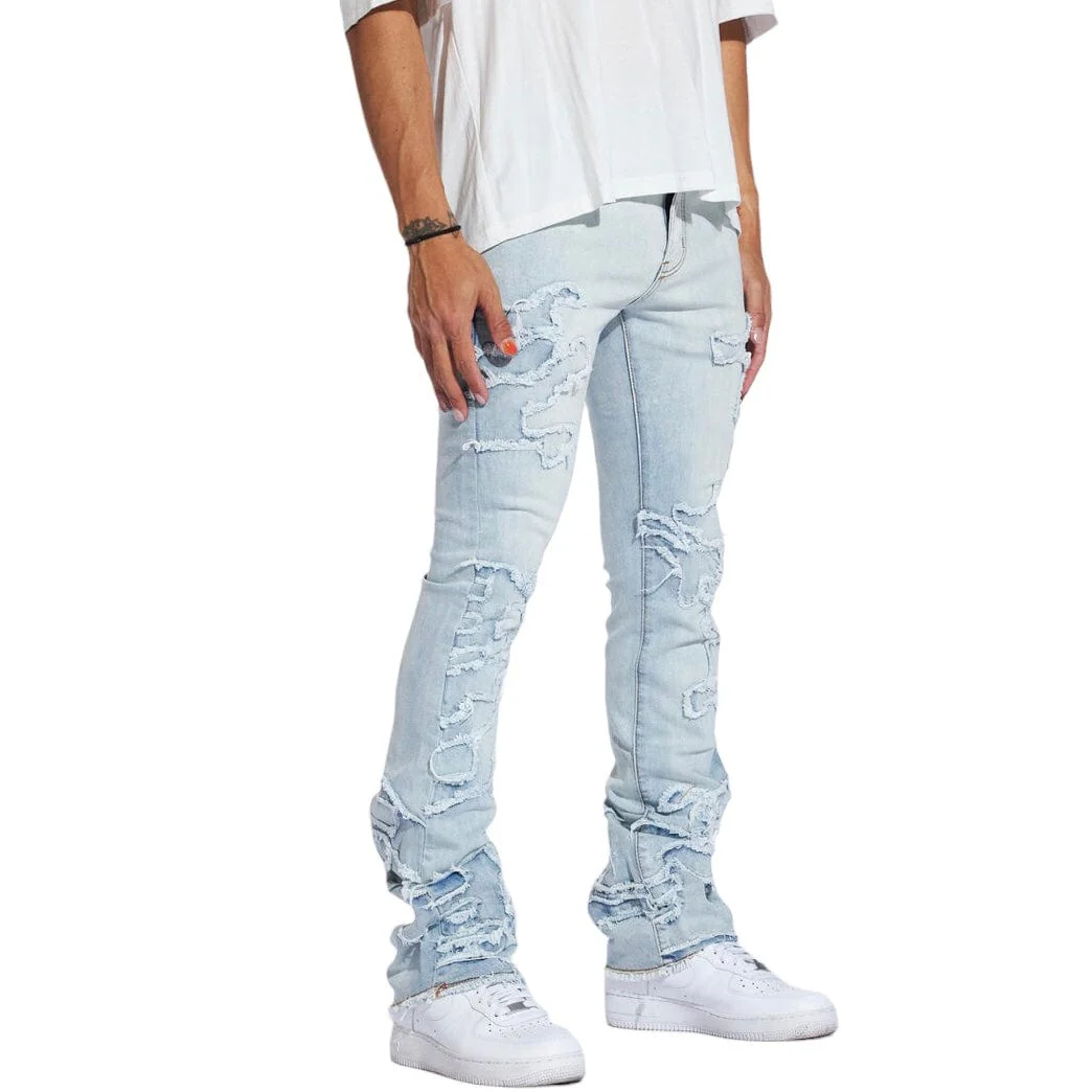 Crysp Raven Flare Denim (Light Blue Distress) CRYSPR241-0003 - Image 2