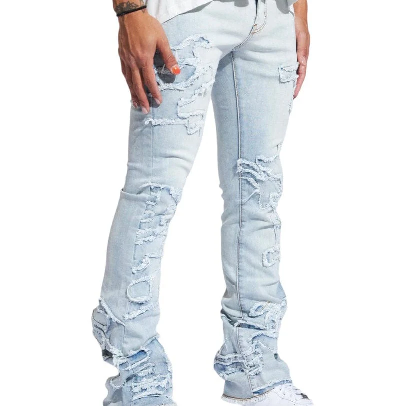 Crysp Raven Flare Denim (Light Blue Distress) CRYSPR241-0003 - Image 6