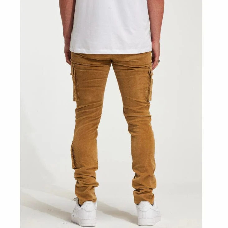 Crysp Roy Corduroy Cargo Pants (Brown Corduroy) CRYSP231-114 - Image 5