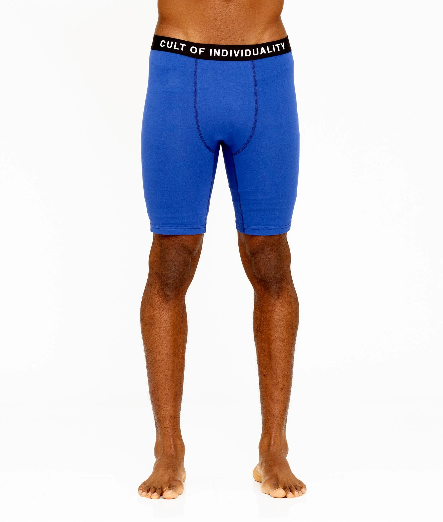 CULT BRIEFS  2 PACK "PARADISE" PRINT/SURF BLUE SOLID - Image 2