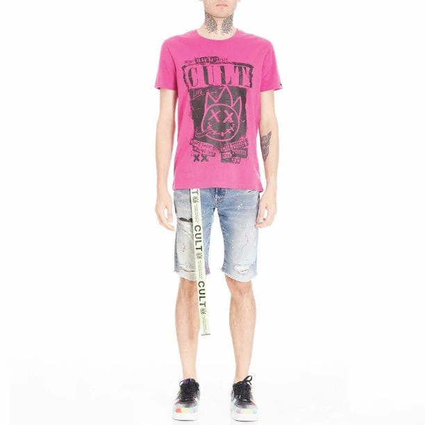 Cult Of Individuality Belted Rocker Shorts (Skittle) 621A5-SR07K - Image 3