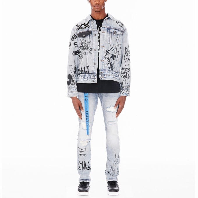 Cult Of Individuality Belted Rocker Slim Jeans (Origin) 621A3-RS01A - Image 3