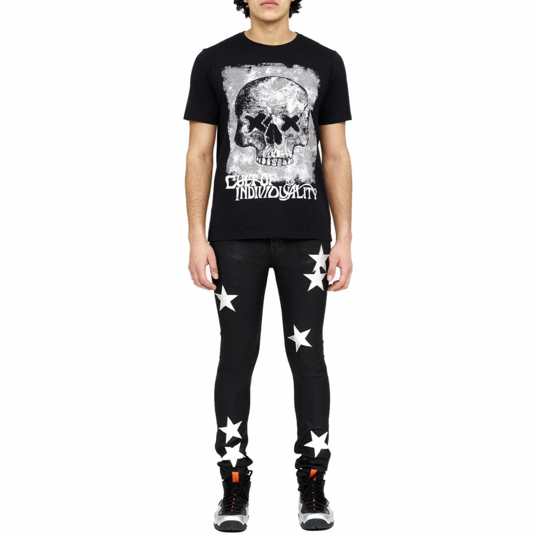 Cult Of Individuality Blur T Shirt (Black) 621B12-K73 - Image 3